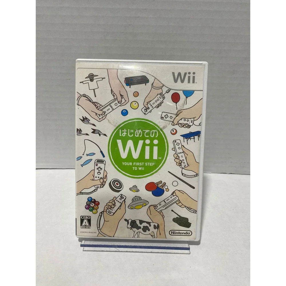 Nintendo Wii Play Video Game Japanese NTSC-J Import White CIB Excellent